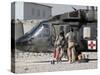 UH-60 Blackhawk Medivac Helicopter Refuels at Camp Warhorse after a Mission-Stocktrek Images-Stretched Canvas