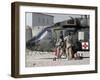 UH-60 Blackhawk Medivac Helicopter Refuels at Camp Warhorse after a Mission-Stocktrek Images-Framed Photographic Print