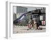 UH-60 Blackhawk Medivac Helicopter Refuels at Camp Warhorse after a Mission-Stocktrek Images-Framed Photographic Print