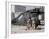 UH-60 Blackhawk Medivac Helicopter Refuels at Camp Warhorse after a Mission-Stocktrek Images-Framed Photographic Print