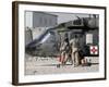 UH-60 Blackhawk Medivac Helicopter Refuels at Camp Warhorse after a Mission-Stocktrek Images-Framed Photographic Print