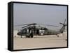 UH-60 Blackhawk Medivac Helicopter Refuels at Camp Warhorse after a Mission-Stocktrek Images-Framed Stretched Canvas