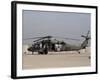 UH-60 Blackhawk Medivac Helicopter Refuels at Camp Warhorse after a Mission-Stocktrek Images-Framed Photographic Print