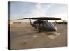 UH-60 Blackhawk Medivac Helicopter Sits on the Flight Deck at Camp Warhorse-Stocktrek Images-Stretched Canvas