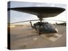 UH-60 Blackhawk Medivac Helicopter Sits on the Flight Deck at Camp Warhorse-Stocktrek Images-Stretched Canvas