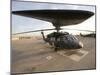 UH-60 Blackhawk Medivac Helicopter Sits on the Flight Deck at Camp Warhorse-Stocktrek Images-Mounted Photographic Print