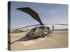 UH-60 Blackhawk Medivac Helicopter Sits on the Flight Deck at Camp Warhorse-Stocktrek Images-Stretched Canvas