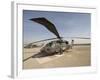 UH-60 Blackhawk Medivac Helicopter Sits on the Flight Deck at Camp Warhorse-Stocktrek Images-Framed Photographic Print