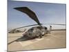 UH-60 Blackhawk Medivac Helicopter Sits on the Flight Deck at Camp Warhorse-Stocktrek Images-Mounted Photographic Print