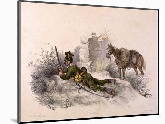 Uhlan on Reconnaisance-null-Mounted Art Print