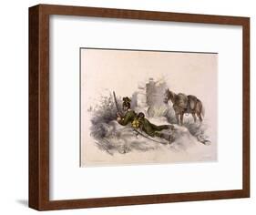 Uhlan on Reconnaisance-null-Framed Art Print