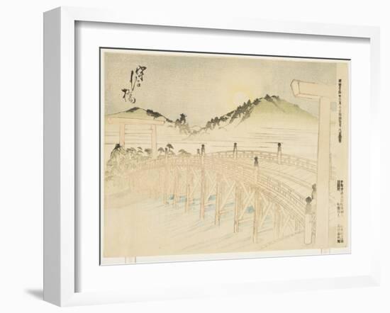 Uji-Bashi, March 1891-null-Framed Giclee Print