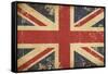 Uk Aged Flat Flag-nazlisart-Framed Stretched Canvas