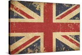 Uk Aged Flat Flag-nazlisart-Stretched Canvas