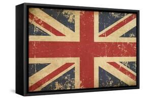 Uk Aged Flat Flag-nazlisart-Framed Stretched Canvas