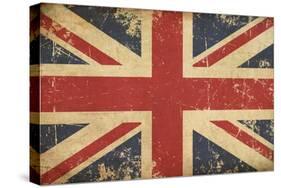 Uk Aged Flat Flag-nazlisart-Stretched Canvas