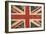 Uk Aged Flat Flag-nazlisart-Framed Art Print