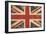 Uk Aged Flat Flag-nazlisart-Framed Art Print