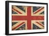 Uk Aged Flat Flag-nazlisart-Framed Premium Giclee Print