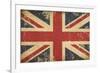 Uk Aged Flat Flag-nazlisart-Framed Art Print