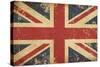 Uk Aged Flat Flag-nazlisart-Stretched Canvas