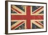 Uk Aged Flat Flag-nazlisart-Framed Art Print