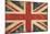 Uk Aged Flat Flag-nazlisart-Mounted Art Print