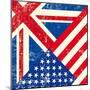 Uk And American Grunge Flag-TINTIN75-Mounted Art Print