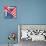 Uk And American Grunge Flag-TINTIN75-Stretched Canvas displayed on a wall