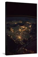 UK At Night From Space-null-Stretched Canvas