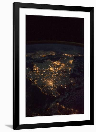 UK At Night From Space-null-Framed Photographic Print