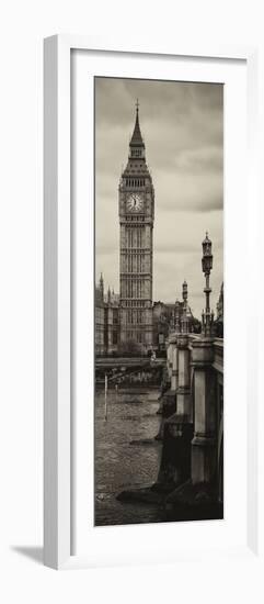 UK Buildings Landscape - Big Ben and Westminster Bridge - London - England - Door Poster-Philippe Hugonnard-Framed Photographic Print