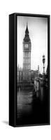 UK Buildings Landscape - Big Ben and Westminster Bridge - London - England - Door Poster-Philippe Hugonnard-Framed Stretched Canvas