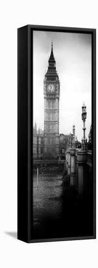 UK Buildings Landscape - Big Ben and Westminster Bridge - London - England - Door Poster-Philippe Hugonnard-Framed Stretched Canvas