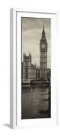 UK Buildings Landscape - Big Ben and Westminster Bridge - London - England - Door Poster-Philippe Hugonnard-Framed Photographic Print