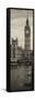 UK Buildings Landscape - Big Ben and Westminster Bridge - London - England - Door Poster-Philippe Hugonnard-Framed Stretched Canvas