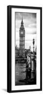 UK Buildings Landscape - Big Ben and Westminster Bridge - London - England - Door Poster-Philippe Hugonnard-Framed Photographic Print
