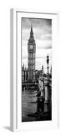 UK Buildings Landscape - Big Ben and Westminster Bridge - London - England - Door Poster-Philippe Hugonnard-Framed Photographic Print