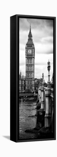 UK Buildings Landscape - Big Ben and Westminster Bridge - London - England - Door Poster-Philippe Hugonnard-Framed Stretched Canvas