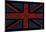 UK Cities Union Jack (Black) Text Poster-null-Mounted Poster