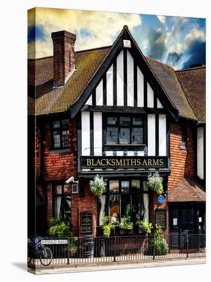 UK Cottage - The Blacksmiths Arms - St Albans - Hertfordshire - London - UK - England-Philippe Hugonnard-Stretched Canvas