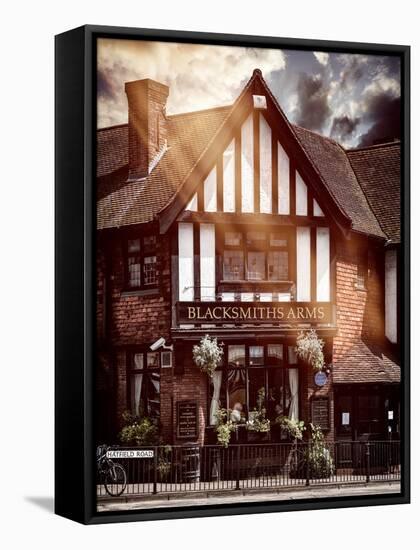 UK Cottage - The Blacksmiths Arms - St Albans - Hertfordshire - London - UK - England-Philippe Hugonnard-Framed Stretched Canvas