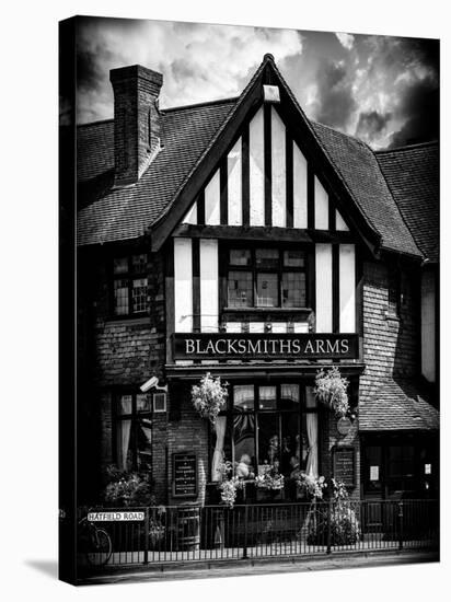 UK Cottage - The Blacksmiths Arms - St Albans - Hertfordshire - London - UK - England-Philippe Hugonnard-Stretched Canvas