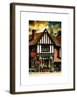 UK Cottage - The Blacksmiths Arms - St Albans - Hertfordshire - London - UK - England-Philippe Hugonnard-Framed Art Print