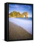 UK, Dorset, Jurassic Coast, Durdle Door Rock Arch-Alan Copson-Framed Stretched Canvas