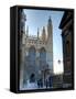 UK, England, Cambridge, Cambridge University, Kings College, Kings College Chapel-Alan Copson-Framed Stretched Canvas