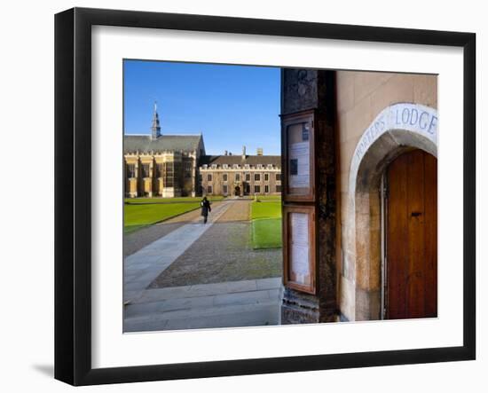 UK, England, Cambridge, Cambridge University, Trinity College, Porter's Lodge-Alan Copson-Framed Photographic Print