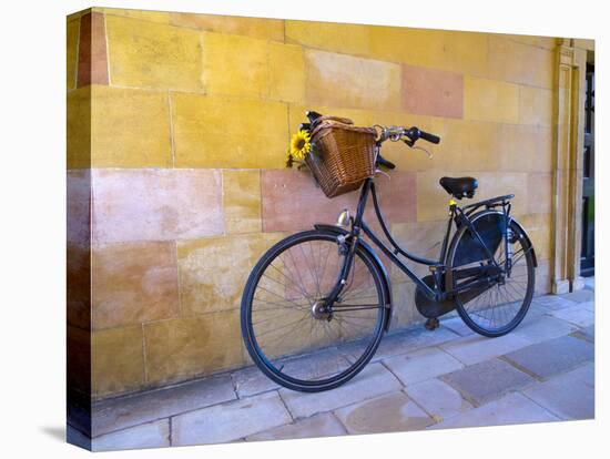 UK, England, Cambridge, Clare College, Bicycle-Alan Copson-Stretched Canvas
