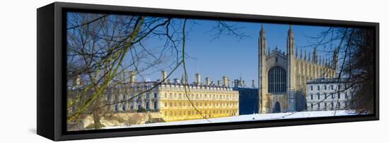 UK, England, Cambridge, King's College Chapel from the Backs-Alan Copson-Framed Stretched Canvas