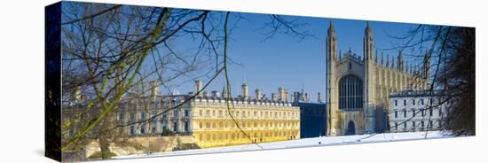 UK, England, Cambridge, King's College Chapel from the Backs-Alan Copson-Stretched Canvas